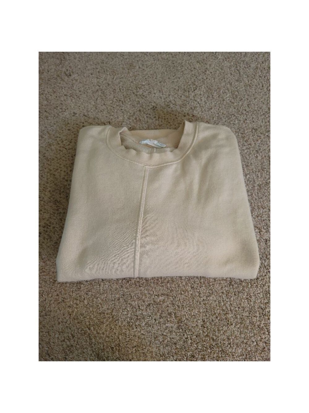 Hippie Rose Beige Sweatshirt Size M - Picture 8 of 8